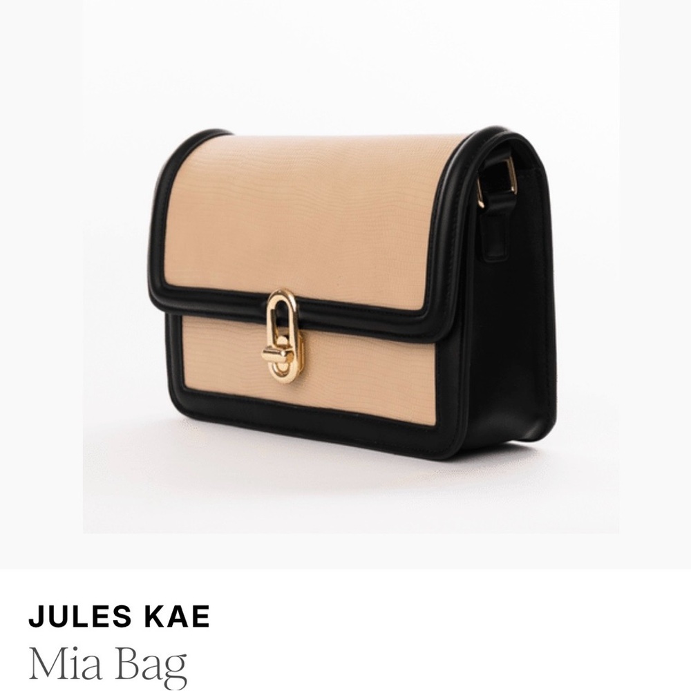 Jules Kae Mia Crossbody Bag - Black and Tan